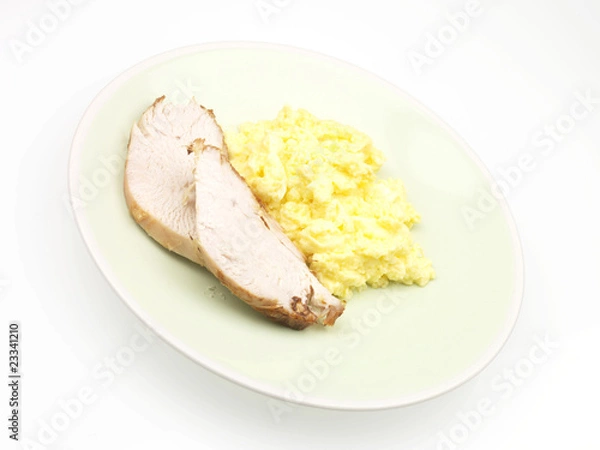 Fototapeta Turkey with Scrambled Eggs