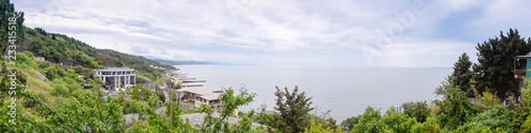 Obraz Panoramic photo overlooking the sea.