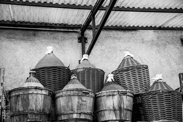 Obraz Demijohns ready to be filled with new wine