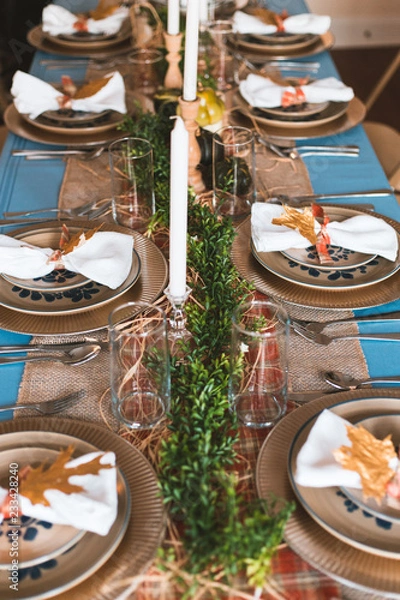 Obraz Thanksgiving tablescape
