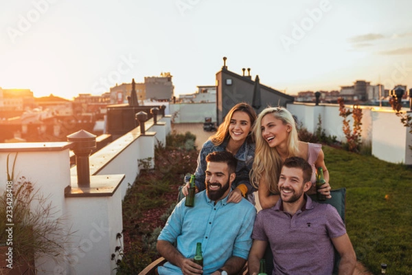 Fototapeta Enjoy every moment with crew