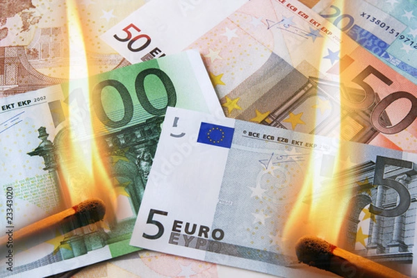 Obraz Geldvernichtung - Inflation