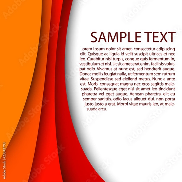 Obraz Abstract red background with custom text copy space
