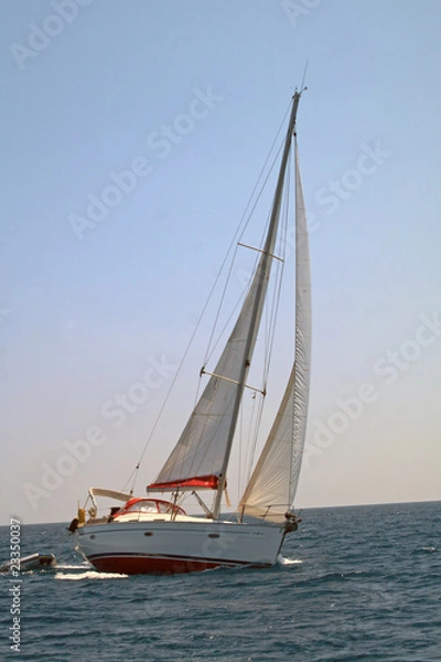Obraz Turning sailing boat
