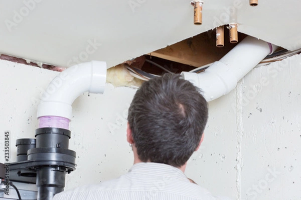 Obraz Plumber Looks On