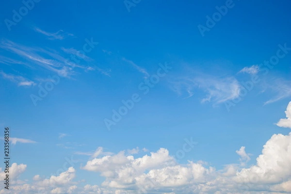 Obraz Beautiful blue Sky with Clouds nature background.