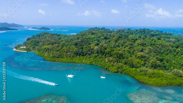Fototapeta Marina w pobliżu Portobelo na Karaibach w Panamie