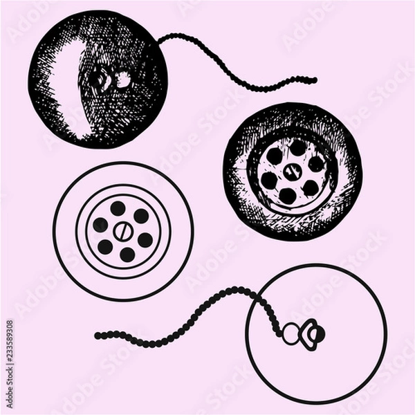 Obraz drain hole, plug hole vector silhouette isolated