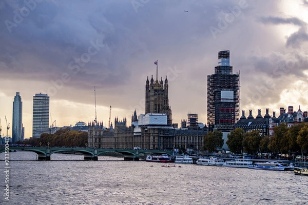 Obraz Dark Clouds over Westminster