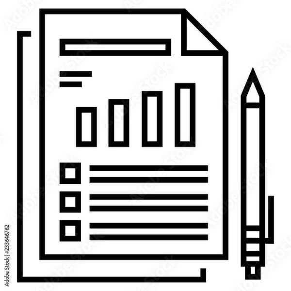 Fototapeta Risk assessment Solid illustration