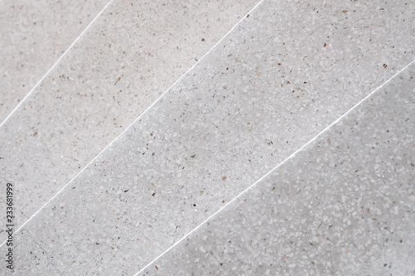 Fototapeta Stairs Terrazzo polished stone walkway and floor, pattern and color surface marble and granite stone, material for decoration background texture, interior design. selective focus.