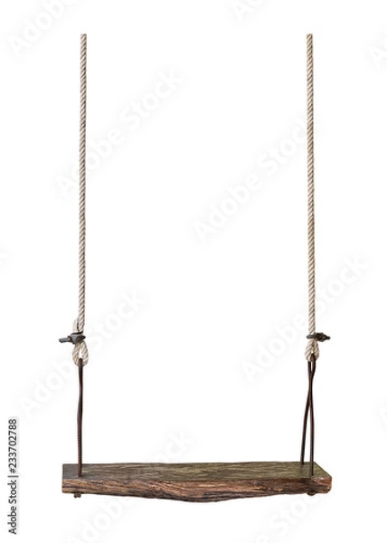 Obraz Wooden swing isolated