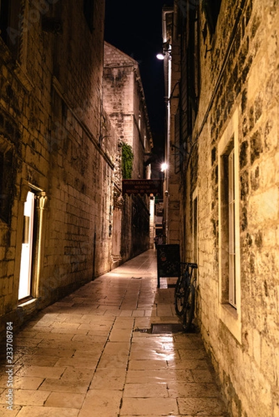 Obraz narrow street in old town
