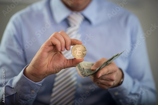 Obraz Bitocin i pieniądze