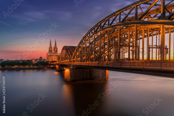 Fototapeta Colonge Cathedral Köln Bridge