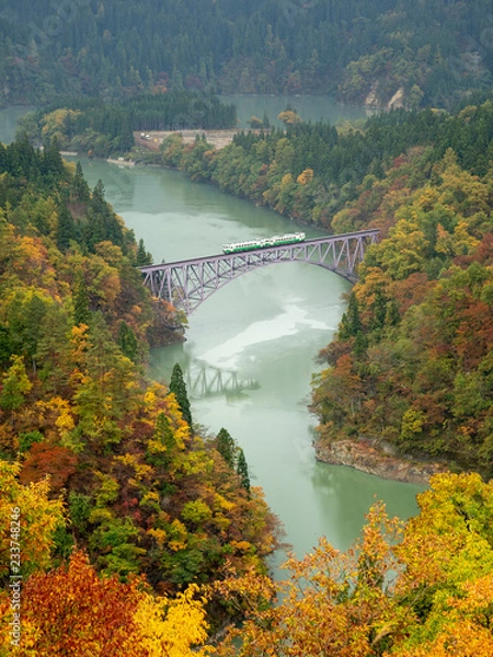 Obraz 第一只見川橋梁