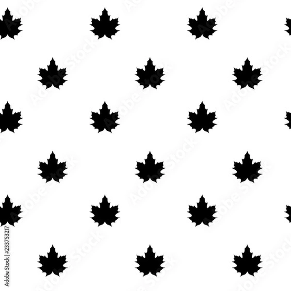 Obraz black and white leaf pattern 