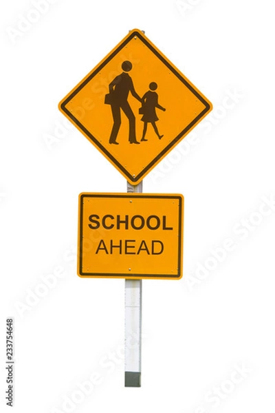 Obraz The sign School ahead