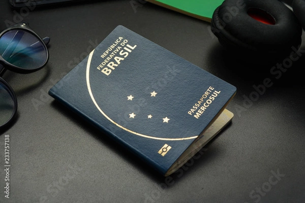 Fototapeta Brazilian Passport, travel document