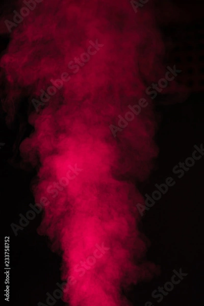 Obraz Red smoke overlay texture background.