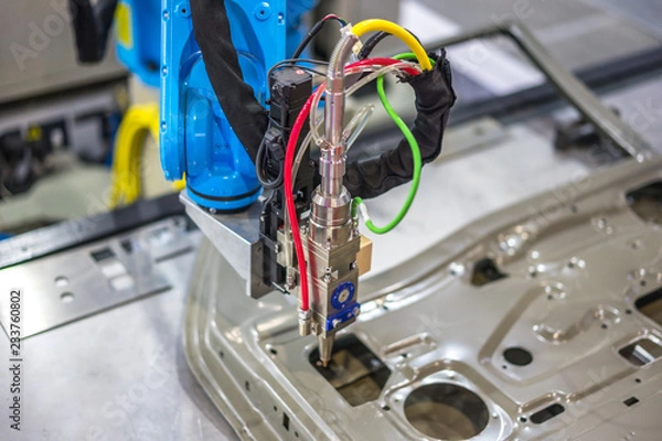 Fototapeta robot in factory