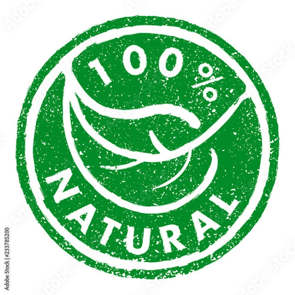 Obraz 100% NATURAL rubber stamp grunge style