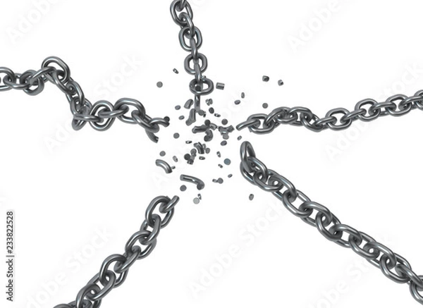 Obraz Łańcuchy Metal Break Five