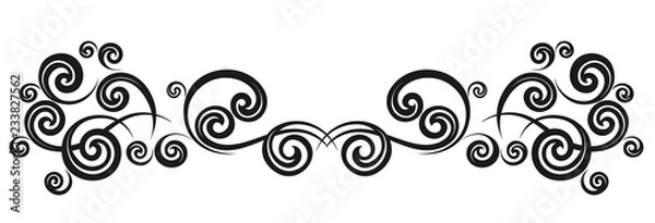 Obraz Vintage decorative calligraphic border