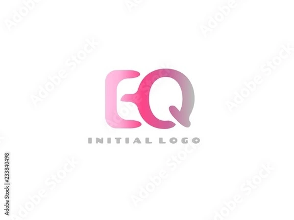 Obraz EQ Initial Logo for your startup ventur