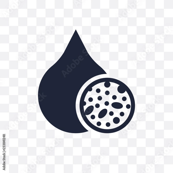 Obraz Lead poisoning transparent icon. Lead poisoning symbol design from Diseases collection.