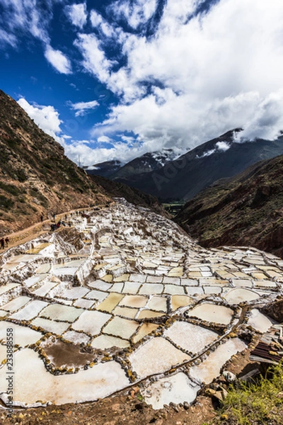 Fototapeta Terraces with salt baths