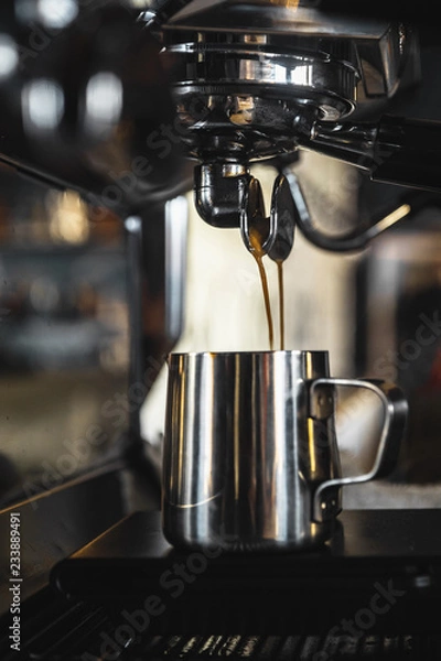 Fototapeta espresso making process