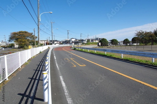 Obraz 住宅街の道路