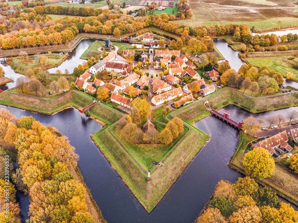 Obraz Vesting Bourtange from above