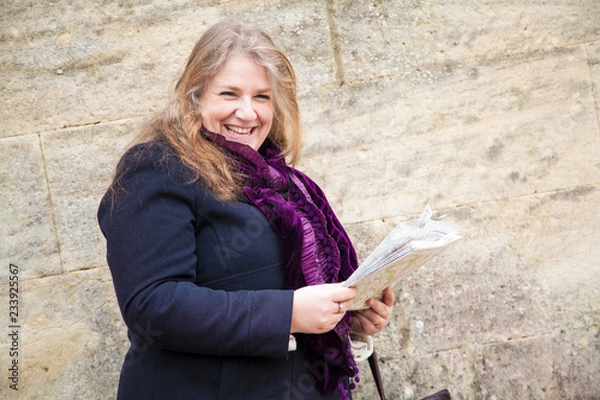 Obraz A cute piglet in a farm yard