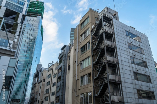 Obraz 東京渋谷　渋谷川周辺の都市風景２