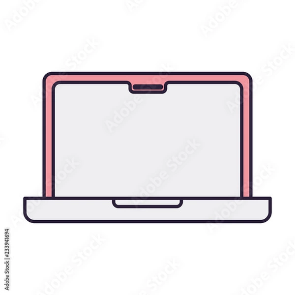 Fototapeta laptop computer isolated icon