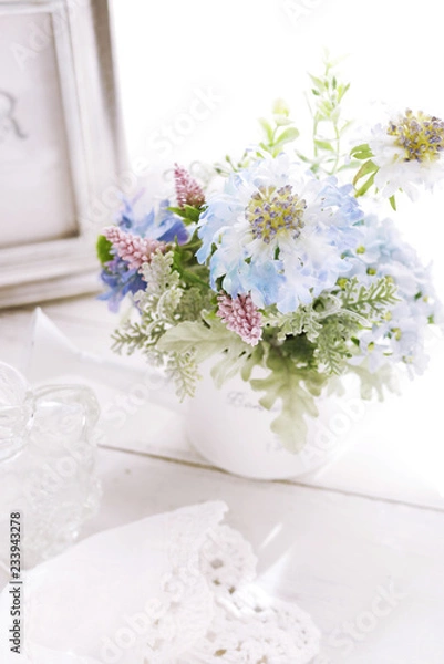 Fototapeta スカビオサ　ブルー