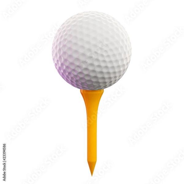 Fototapeta Golf Ball on Tee