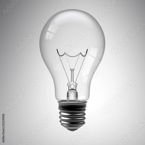 Obraz Light Bulb on White