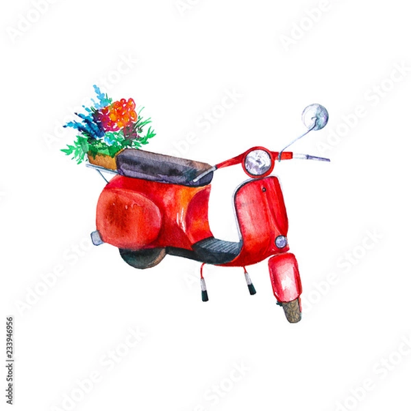 Fototapeta Retro scooter