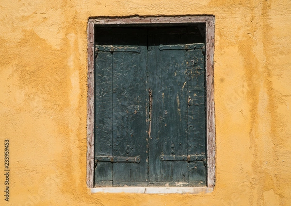 Fototapeta Shuttered window