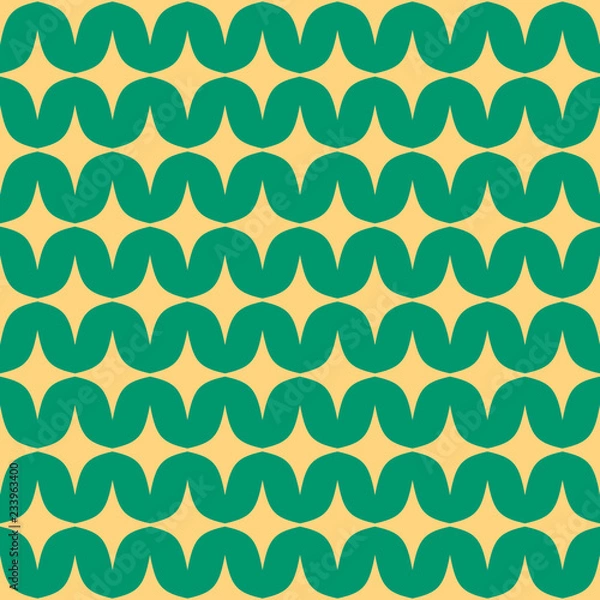 Obraz Seamless vector background in wavy lines. Retro chevron pattern
