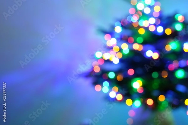 Obraz holiday bokeh. Abstract Christmas background