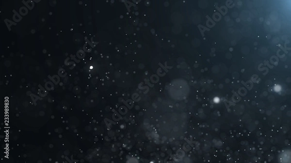 Fototapeta Dust particles. Abstract particle background. Dots background. 4k rendering.