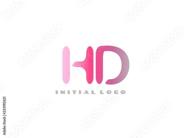 Fototapeta HZ Initial Logo for your startup venture