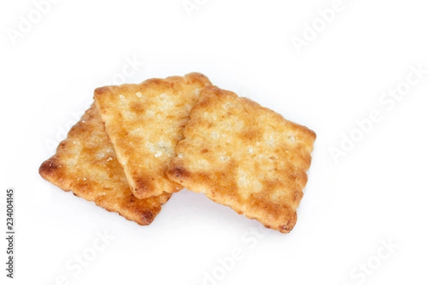 Fototapeta Heap Cracker square on white background.