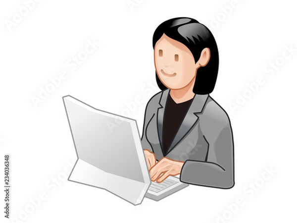 Fototapeta オフィスカジュアルの女性