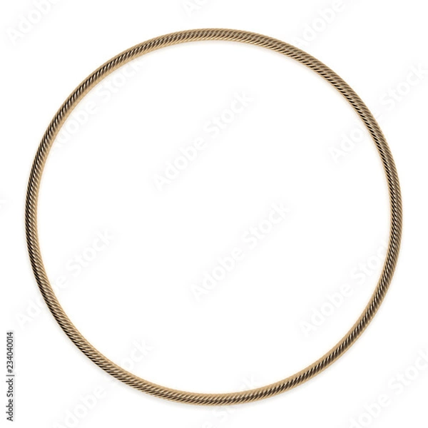 Obraz Circle gold rope 3d rendering