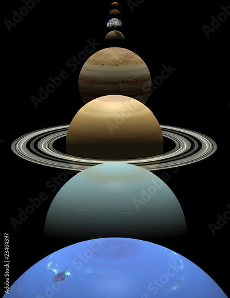 Obraz Solar system planets in alignment